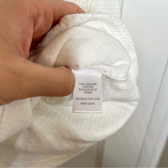 Garnet Hill Long Sleeve White V Neck Sweater Size XS - Picture 5 of 7